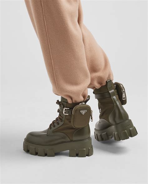 prada winter 2018 shoes|prada combat boots with pouches.